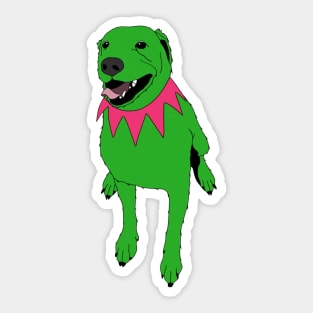 Grateful Dawg Green Sticker